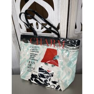 Kate Spade Rain Or Shine CHARM Tote Bag Top Handle